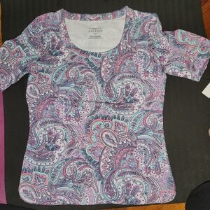 Talbots Paisley Print Top
